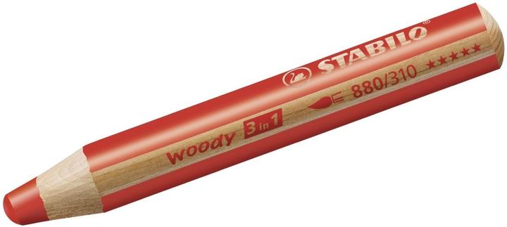 Actual product image STABILO woody 3 in 1 coloured pencil with sharpener (Multicoloured, 10 x)