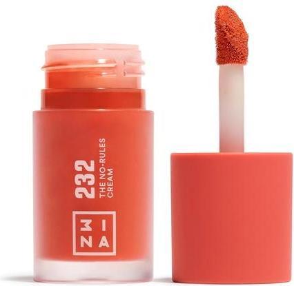 Immagine prodotto 3INA MAKEUP The No-Rules Crema 232 Rosso Corallo Fard Liquido Opaco con Olio di Mandorle Dolci Vegan (Rosso corallo)