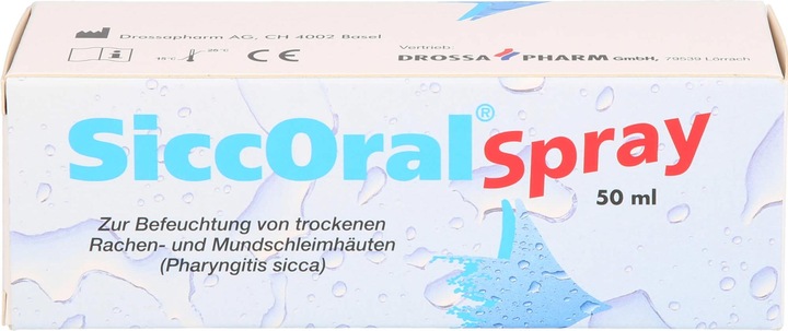 Produktbild Drossapharm SiccOral Spray zur Befeuchtung von trockenen Mund- und Rachenschleimhäuten, 50 ml SPR (50 ml)