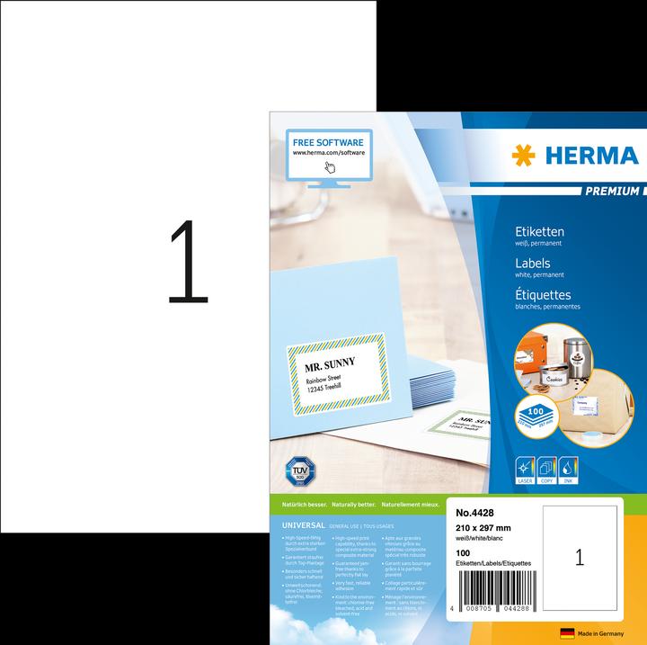 Immagine prodotto HERMA Etichette universali A4