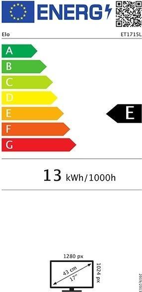 Label énergétique ēlo 1715l (1280 x 1024 pixels, 17")