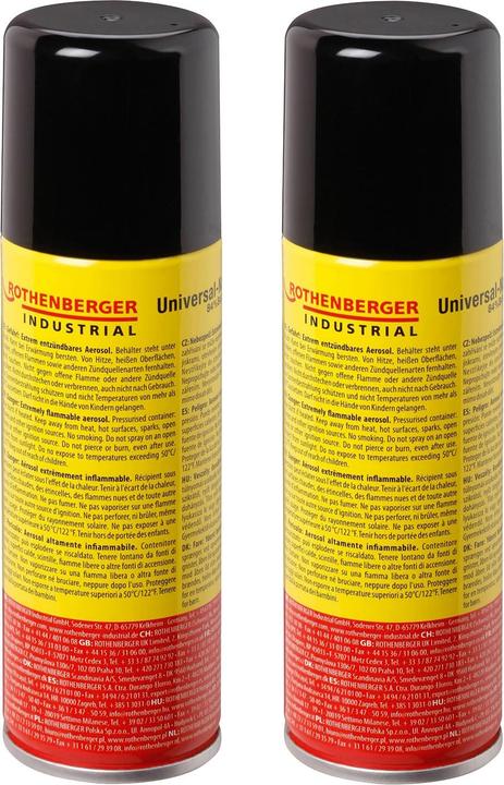 Image du produit Rothenberger Briquet à gaz, y compris 5 x adaptateurs 100 ml Recharge de gaz universelle