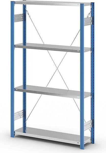 Actual product image eurokraft pro Shelf plug-in rack, blue / galvanized