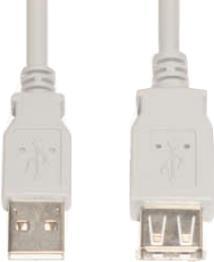 Actual product image E+P CC 518 3m USB A USB A Male Female Grey USB Cable (3 m, USB 2.0)