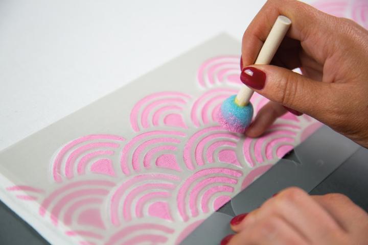 Actual product image Silhouette Stencil material
