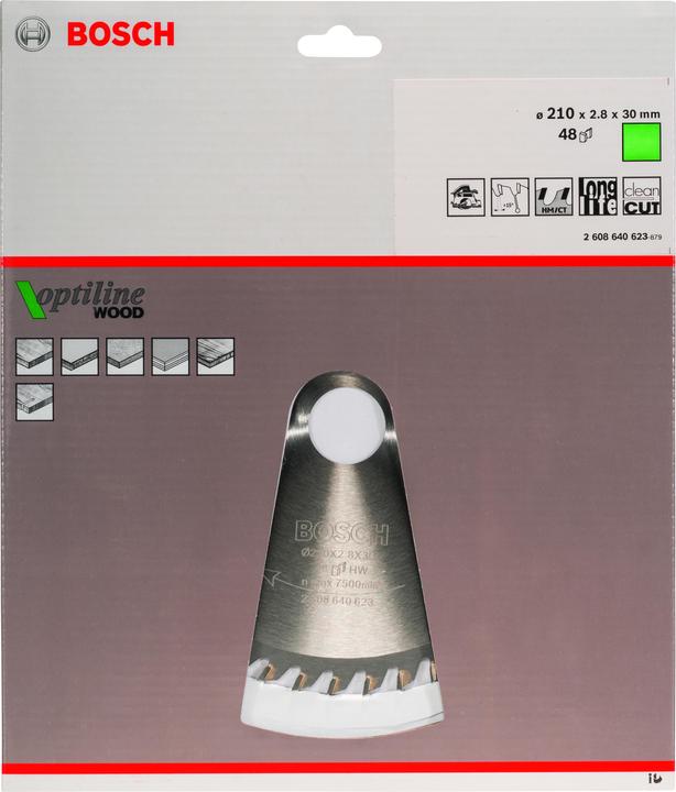 Produktbild Bosch Professional Zubehör PRO Wood Kreissägeblatt, 210 x 2.8 x 30 mm