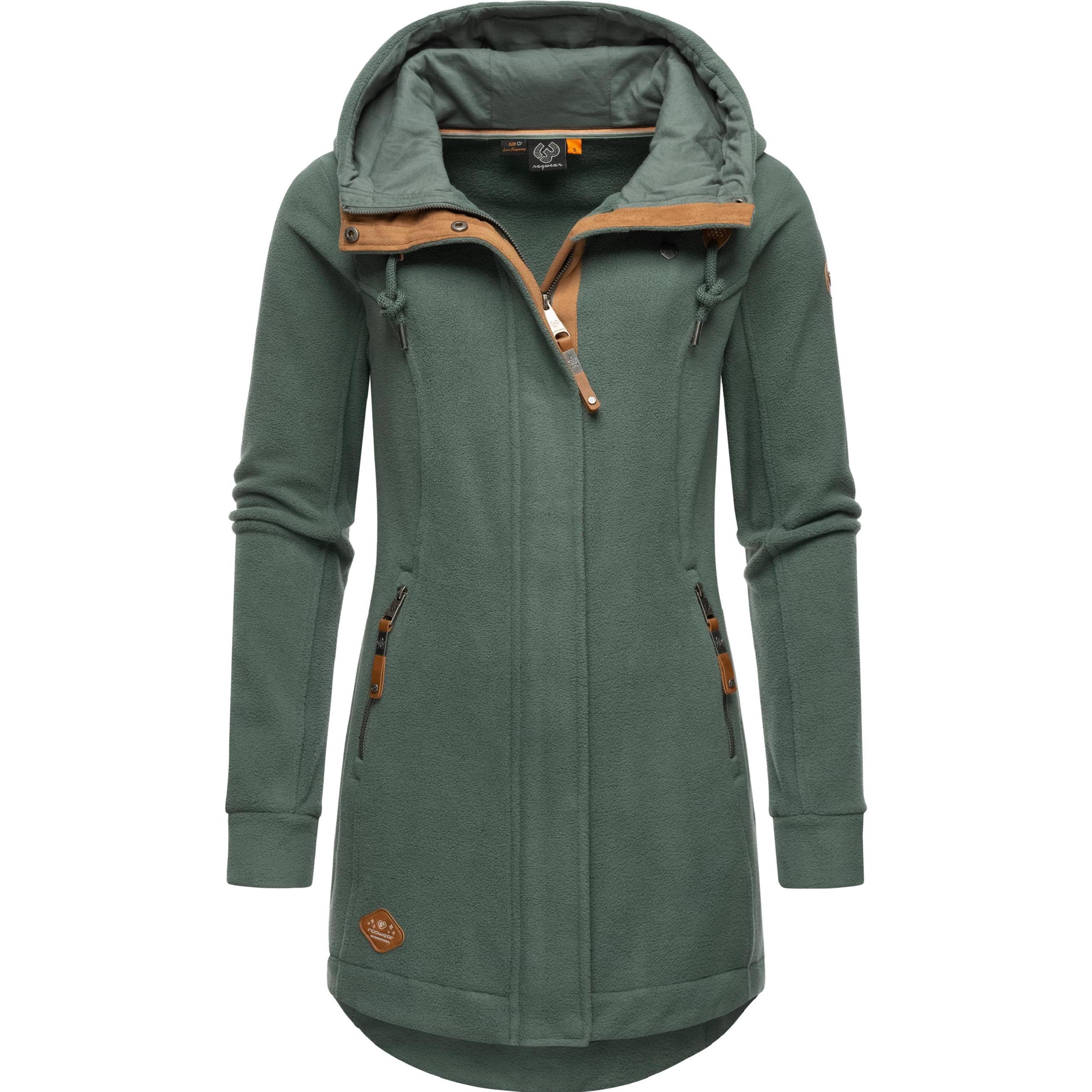 Ragwear, Damen, Jacke, Letti Fleece (3XL), Grün, 3XL