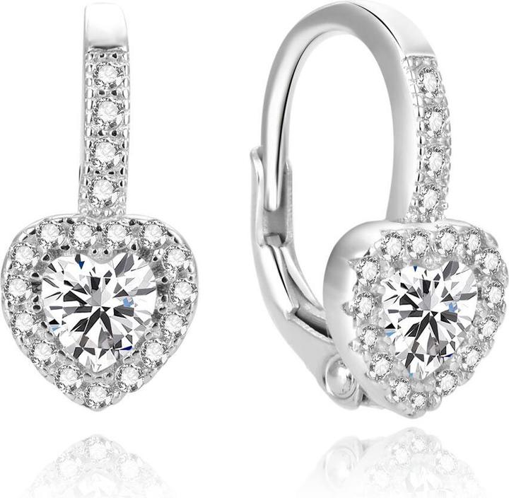 Actual product image Beneto Romantic earrings in the shape of hearts AGUC1299DL