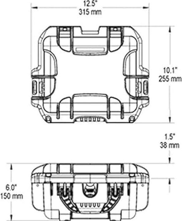 Image du produit Nanuk Mallette plastique 905 - vide Orange (6.30 l)