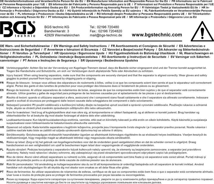 Produktbild BGS Trennmesser