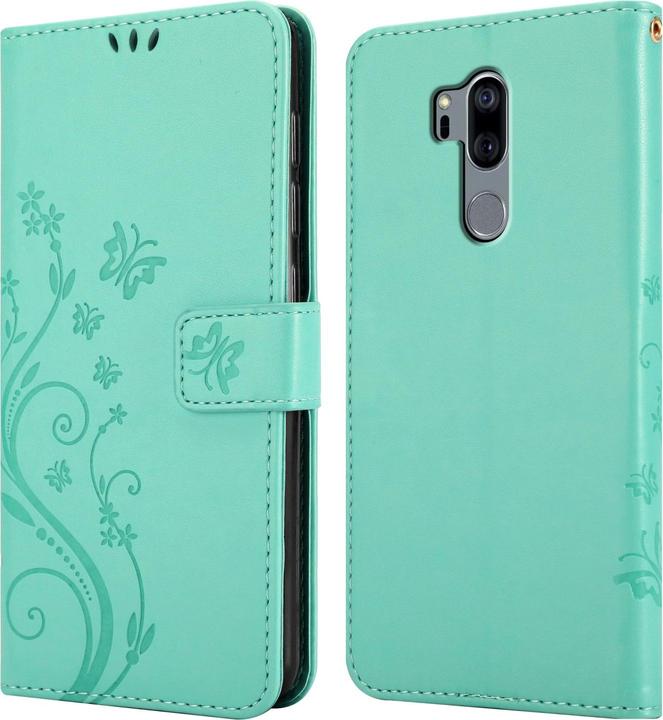 Actual product image Cadorabo Flower Book Case for LG G7 ThinQ / FIT / ONE (G7 ThinQ, LG G7 Fit, OnePlus X)