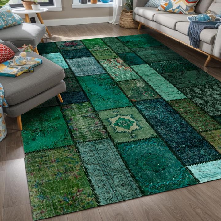 Image du produit Bamyum Trunk Tapis Imprimé Chenille Fabriqué à la Machine 160 x 230 cm (160 x 230 cm)