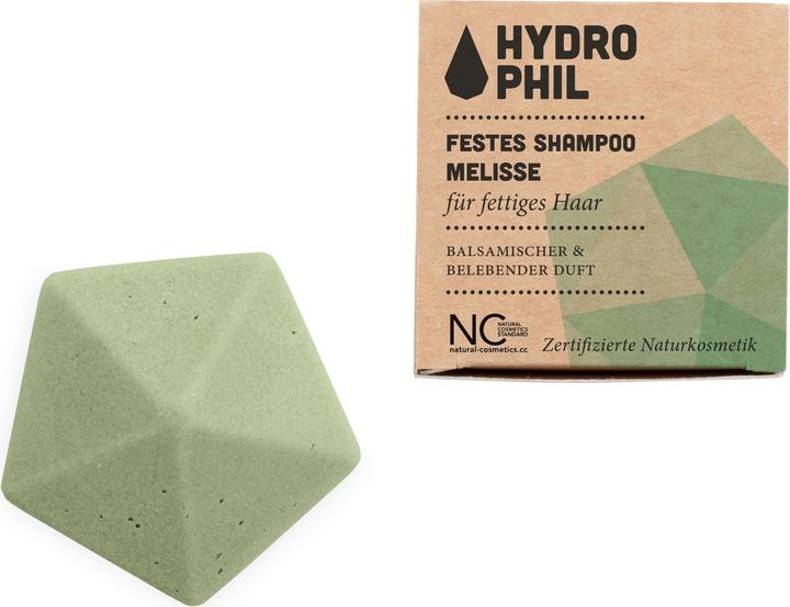 Hydrophil Festes Shampoo Melisse für fettiges Haar (Festes Shampoo, 50 g)