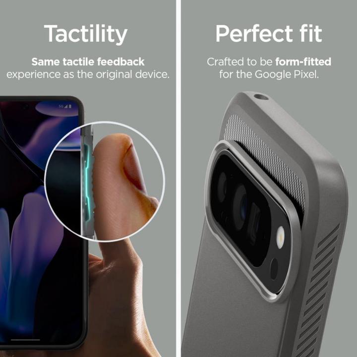 Actual product image Spigen Rugged Armor Case for Google Pixel 9 Pro XL Gray Marble (Google Pixel 9 Pro XL)
