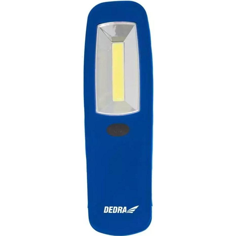 Dedra, Taschenlampe, 3W COB LED länglich mit Batterien (L1006) (200 lm)
