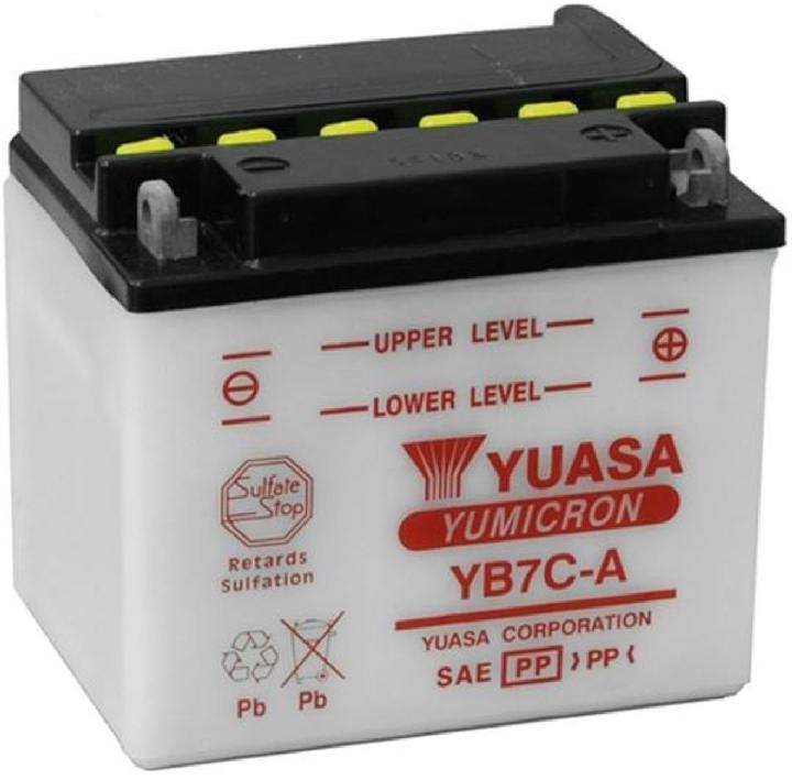 Actual product image Yuasa Motorbike Battery 12V 7.4Ah 75A (12 V, 7.40 Ah, 75 A)