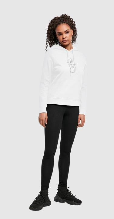 Produktbild Merchcode Ladies Peace - Scribble Hand White Basic Hoody - 111701 (M)