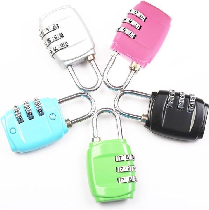 Image du produit Werkstein Serrure à combinaison à 3 chiffres pour valises - Lot de 5