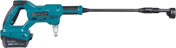 Actual product image Makita DHW 180 F1 cordless pressure washer 18 V 24 bar + 1x rechargeable battery 3.0 Ah - without charger (Rechargeable battery operated)