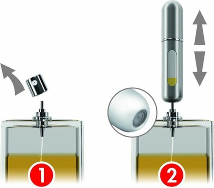 Actual product image Travalo Excel Perfume Atomizer 5ml Black Refillable (Extrait De Parfum, 5 ml)