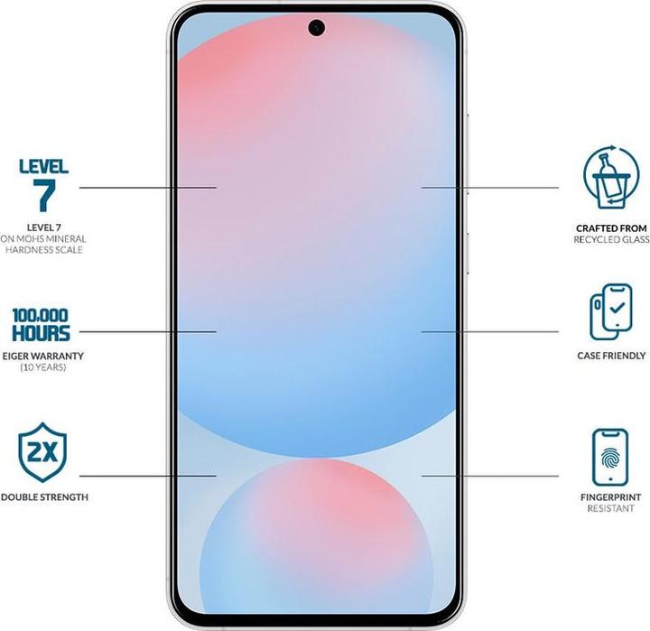 Productafbeelding Eiger Bergglas Heldere rand (1 Pcs., Samsung Galaxy S26)