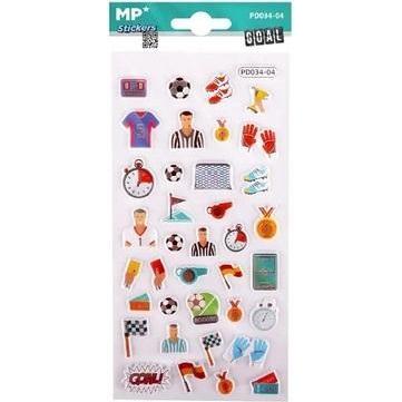 Main paper, Sticker, 3D-Fussballaufkleber