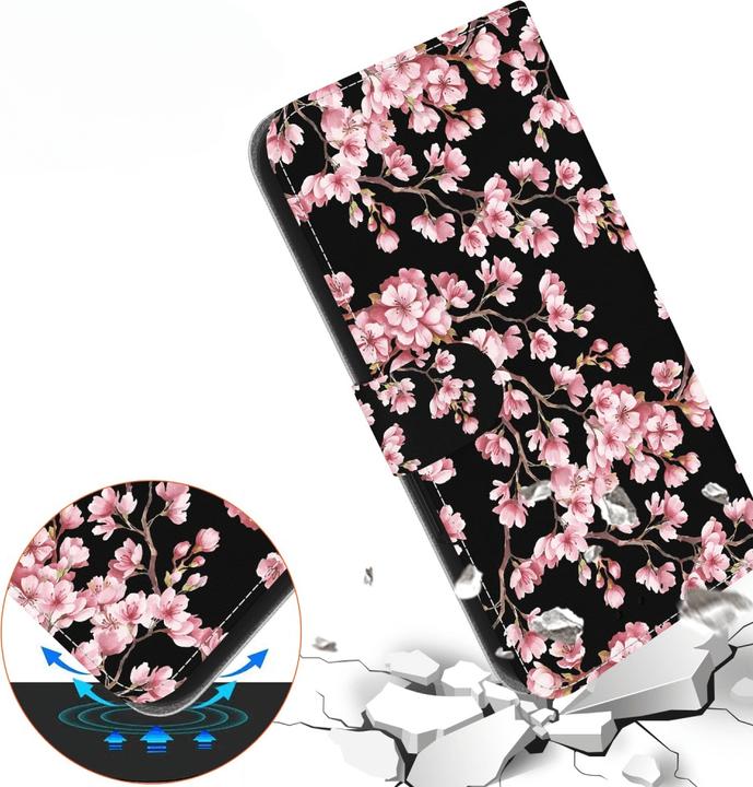 Produktbild Cover-Discount iPhone 16e - Tasche Hülle mit Blüten Motiv (Apple iPhone 16e, Apple iPhone 17e)