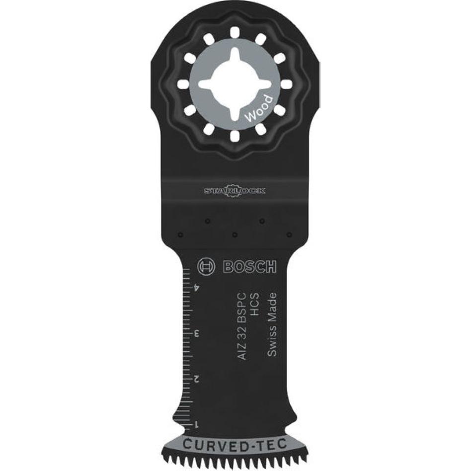 Bosch Professional Zubehör, Lama, Bosch Accessori blu 2608669246 Starlock AIZ 32 BSPC HCS Legno duro curvo-Tec 32 x 50