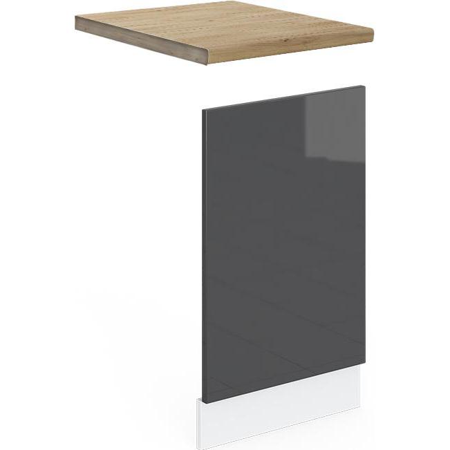 Vicco Frontblende R-Line, Geschirrspüler Zubehör, Grau