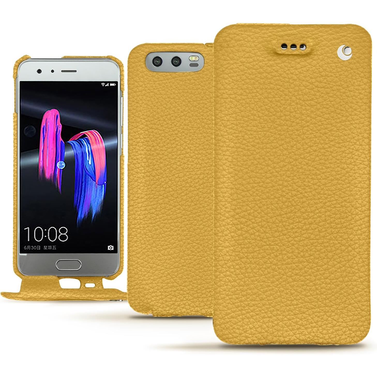 Noreve Lederschutzhülle vertikal (Honor 9), Smartphone Hülle, Orange