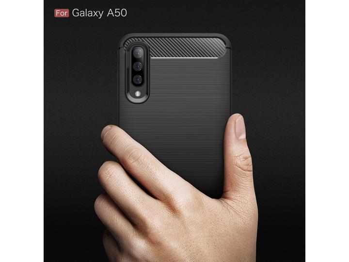 Image du produit Screenguard Samsung Galaxy A50 Housse Carbon Brushed Soft TPU (Samsung Galaxy A50)