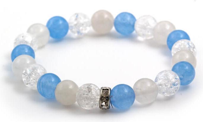 Produktbild Beneto Bead bracelet made of jade. jade and crystal MINK15 / 17 (L) (Jade)