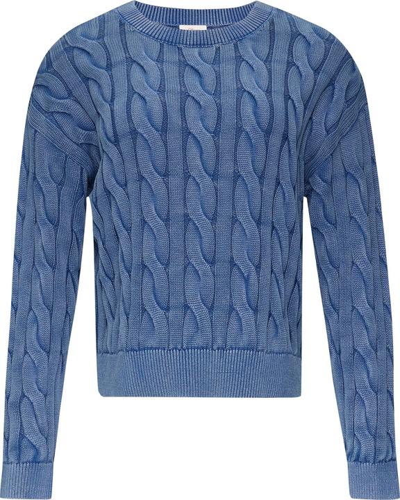 Produktbild s.Oliver Strickpullover Pullover mit Zopfstrickmuster und Garment Dye (42)