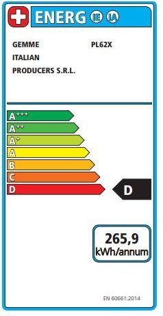 Etichetta energetica Lelit Mara PL62X