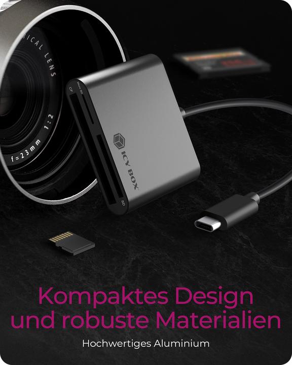 Actual product image Icy Box IB-CR301-C3 (USB-C)