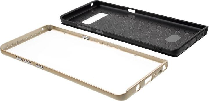Produktbild König Design Hybrid Silikon Handy Hülle für Samsung Galaxy J5 2016 Case Cover Tasche Gold Neu (Samsung Galaxy J5 (2016))