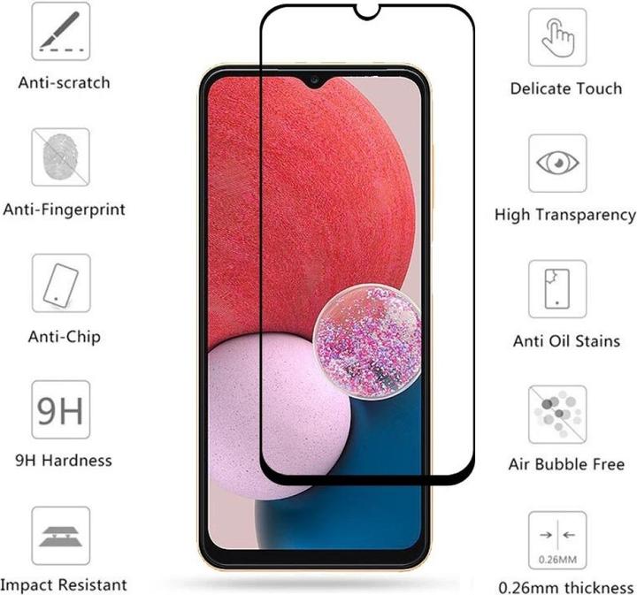 Image du produit Screenguard Samsung Galaxy A13 4G Full Screen Protective Glass 2.5D 9H (1 pcs, Samsung Galaxy A13)