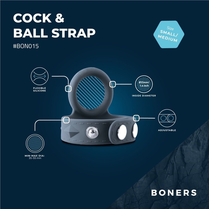 Actual product image Boners Cock & Ball Strap (3.50 cm)