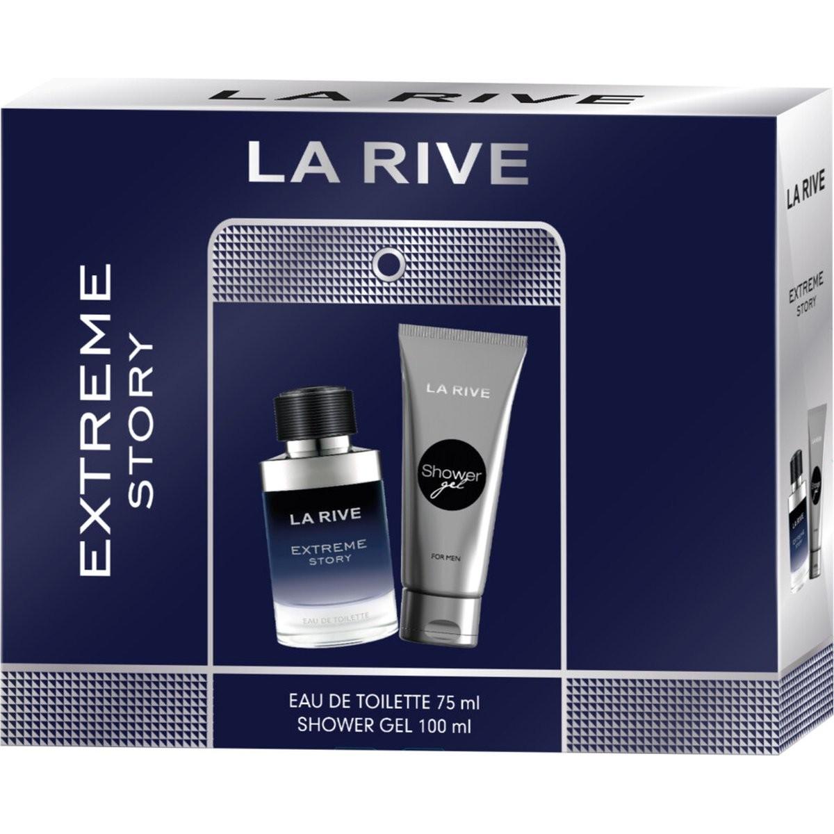 La Rive, Set regalo bellezza, SET Extreme Story EDT spray 75ml + GEL DOCCIA 100ml (Set di profumi)