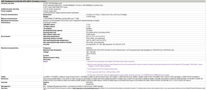 Productafbeelding HP 5130-24G-SFP-4SFP+EI Switch