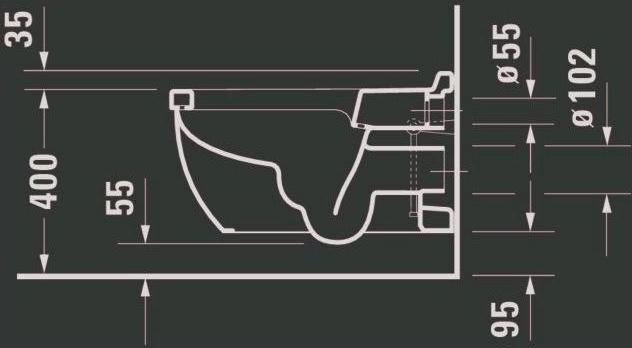 Produktbild Duravit Wand-WC STARCK 3 tief, 370x620mm weiss