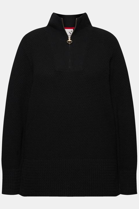 Produktbild Ulla Popken Strick-Troyer, Stehkragen, Zipper, Langarm (54)