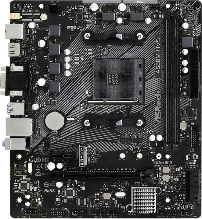 Image du produit AsRock A520M-HVS (AM4, AMD A520, mATX)