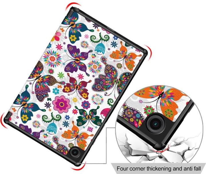 Productafbeelding Cover-Discount Galaxy Tab A7 Lite - Drievoudige Smart Case Vlinders (Galaxy Tab A7 Lite)