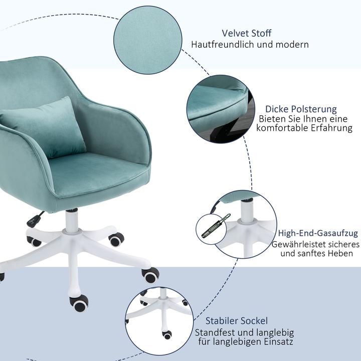 Actual product image Vinsetto Office Chair Height Adjustable with Vibration Function (43 - 52 cm)