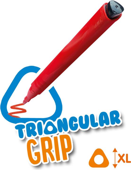 Image du produit Ses Marqueur Triangle Grip (Multicolore, 12 x)
