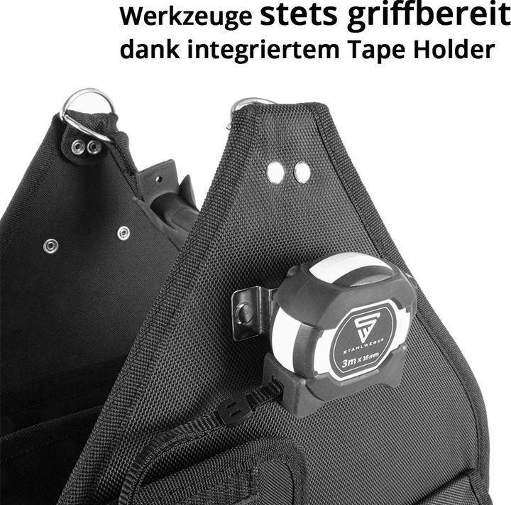 Produktbild Stahlwerk Werkzeugtasche mit 11 Aussentaschen und 2 grossen Innenfächern (1 Teil)