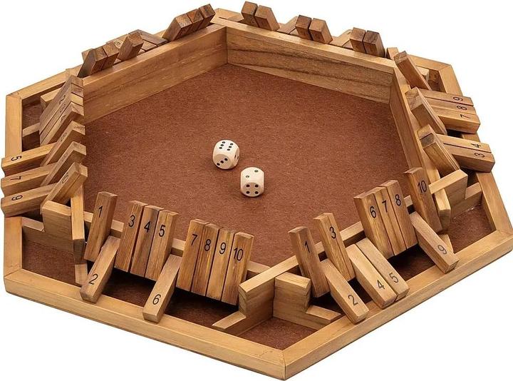 Produktbild Philos Shut The Box - 10er, 6er Variante (Deutsch, Englisch, Französisch, Italienisch, Multilingual, Schwedisch, 2 - 10 Spieler)