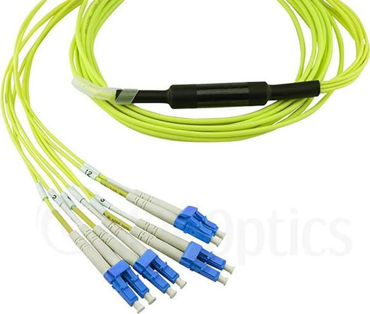 Produktbild CBO LWL MPO/4xLC Breakout Kabel G.657.A1 Singlemode 2 Meter