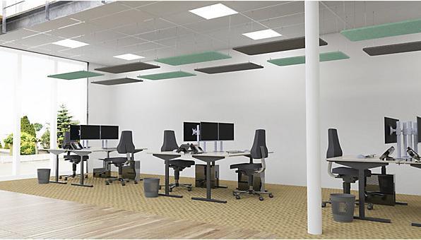 Immagine prodotto eurokraft basic Pannello fonoassorbente da soffitto (600 x 1200 mm)
